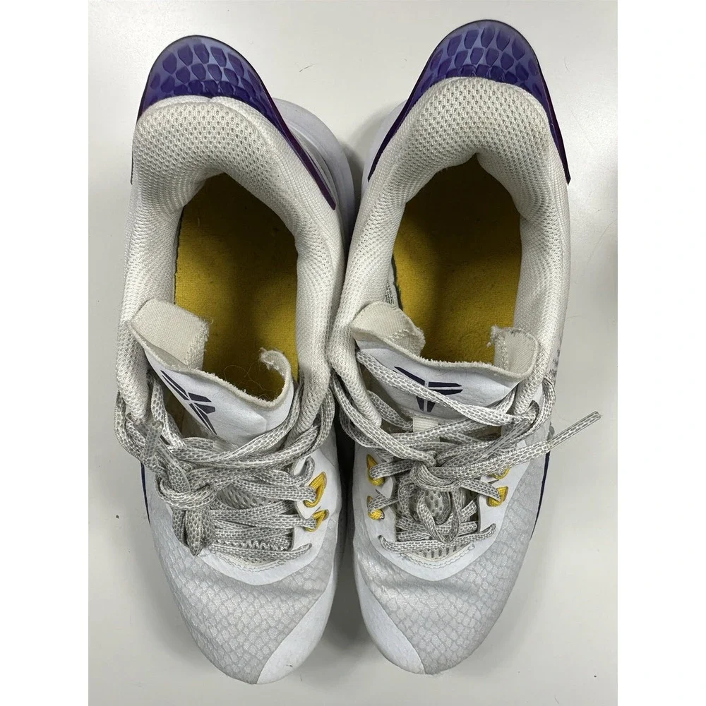 2020 Nike Kobe Bryant Mamba Fury Lakers White Purple‎ Home Sz 8 (CK2087-101)